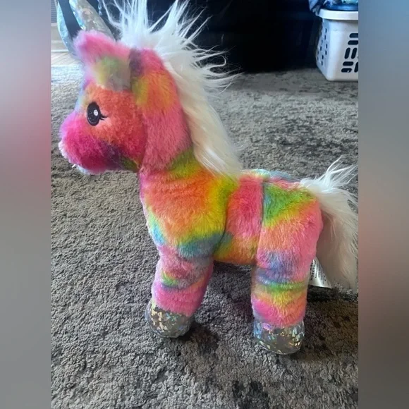 14” Colorful,watercolor,tie dye,Unicorn plush build a bear workshop - Picture 1 of 6